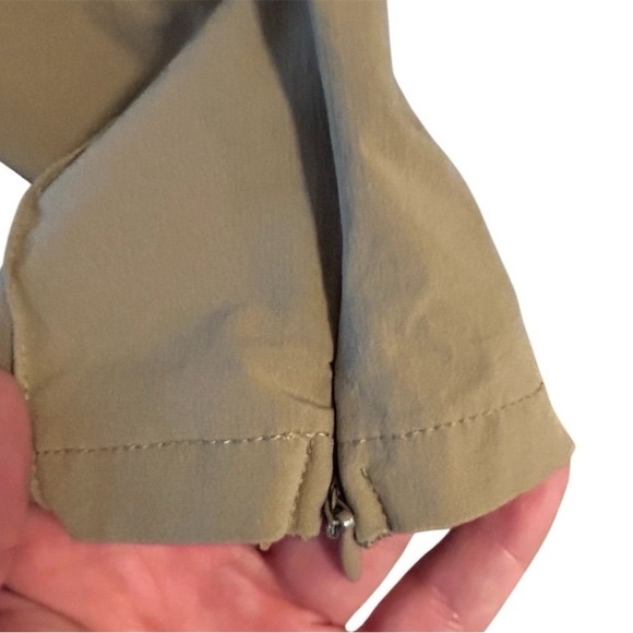 BoohooMAN Men's Beige Joggers Size M Elastic Waist Tapered Ankle Zip Pants - Picture 9 of 12